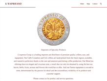 Tablet Screenshot of lespressogroup.com